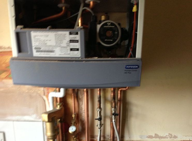 a recent project for boiler repairs in stockport - image is of a combi boiler we fixed last month