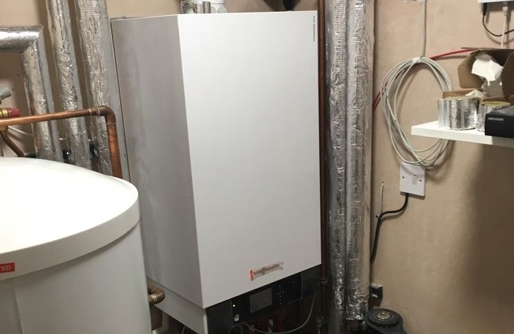 recent project for new boiler installation in stockport